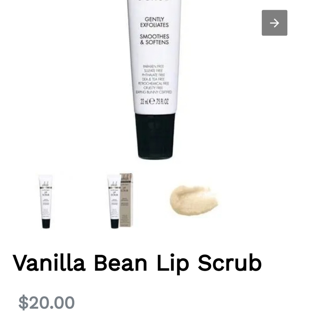WhishBeauty Vanilla bean lip scrub